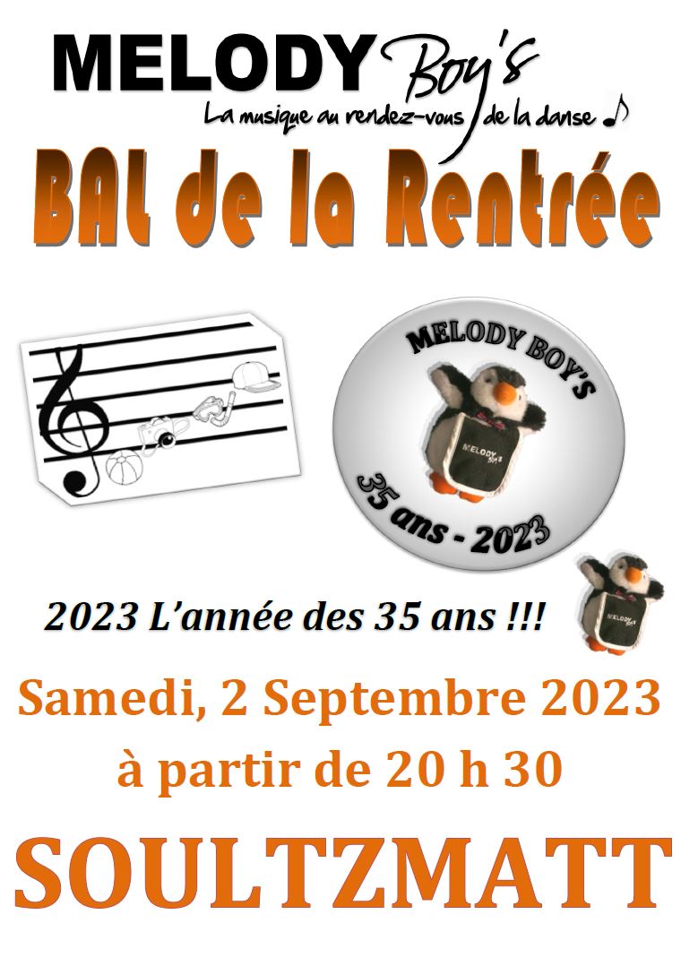 Bal de la rentrée Melody Boys 2 09 2023